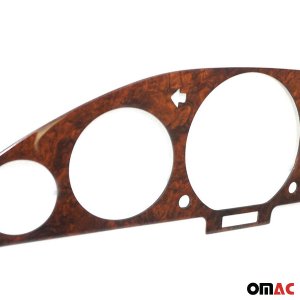Mercedes W140 Speedometer Frame - Omac - 1 Pc - Walnut - '91-'98 Mercedes W140 Speedometer Frame - Omac - 1 Pc - Walnut - '91-'98